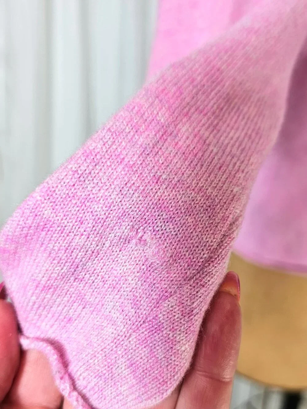 J.Crew Italian Cashmere Sweater Pink Crewneck Size Small - Picture 9 of 10